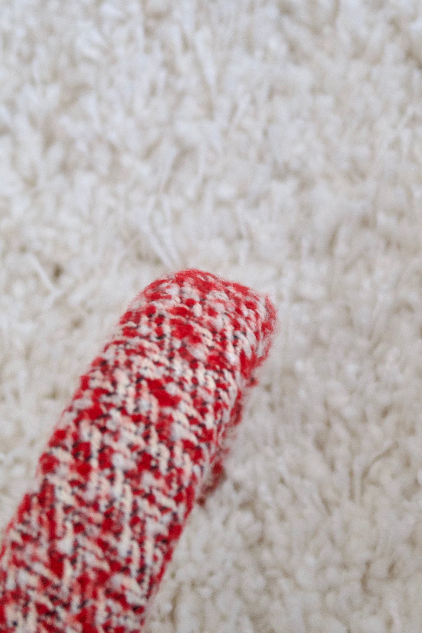 Red Tweed Mixed Color Hairband Made with Luxury Fabric