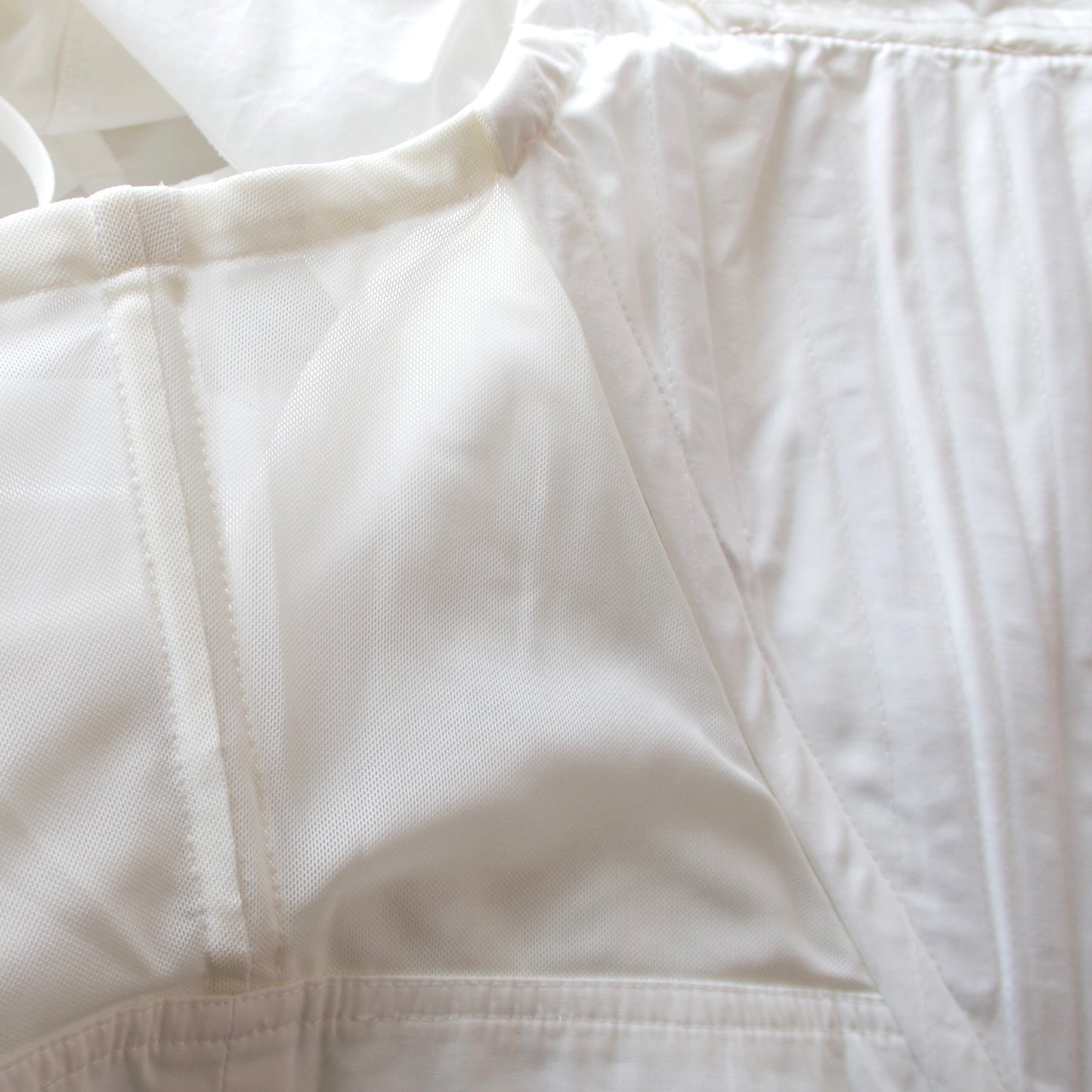 Cropped Corseted White Popeline Shirt Blouse Top
